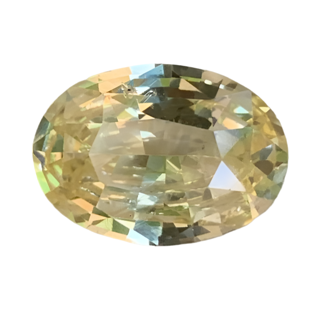 Natural Yellow Sapphire 3.81 Cts - (UH)