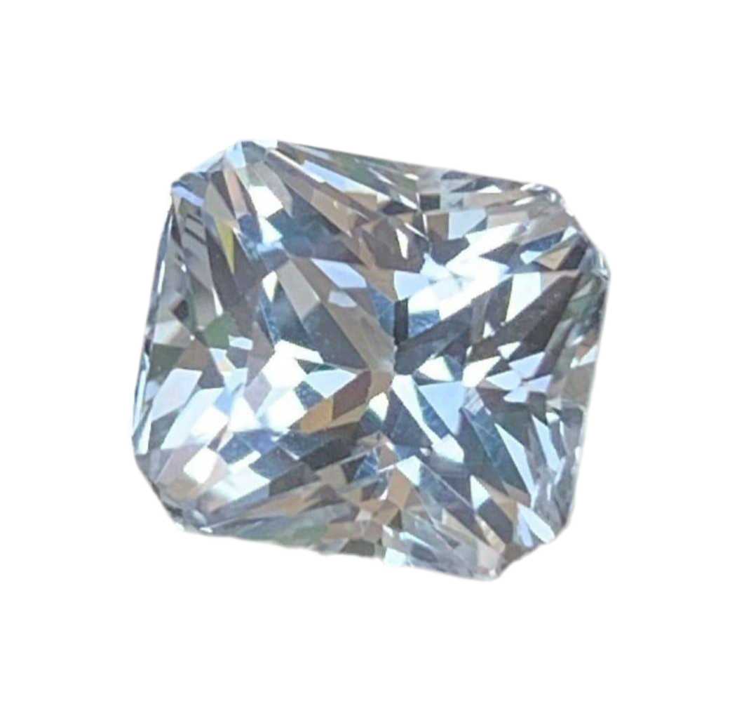 White Sapphire 3.06 carats - (H) GIA Certified