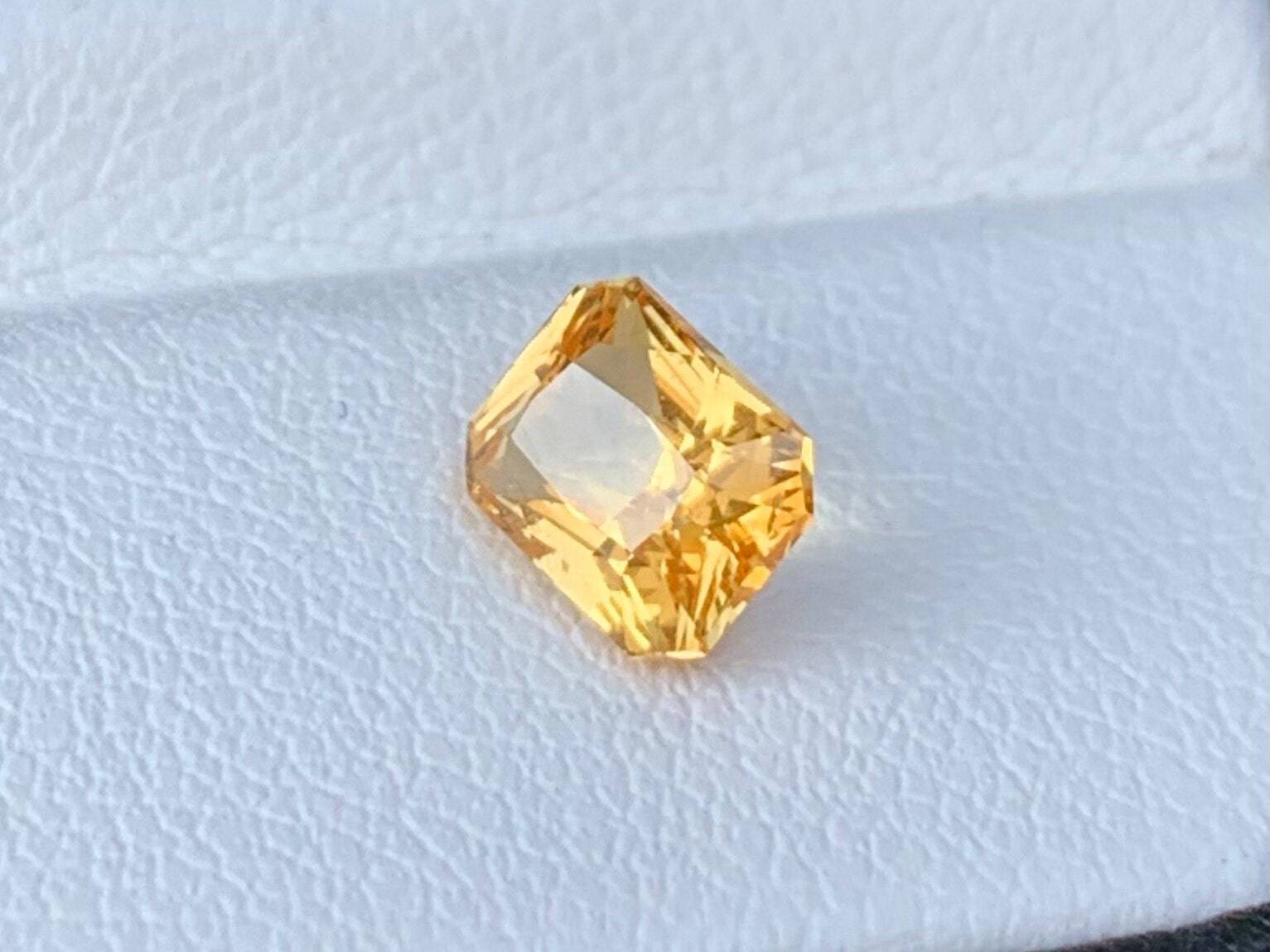 Unheated Golden Yellow Sapphire 1.51 Cts, Natural Ceylon Sapphire, Unheated  Sapphire for jewelry making, Vedic Yellow Ring Sapphire Ring - Baza Boutique 