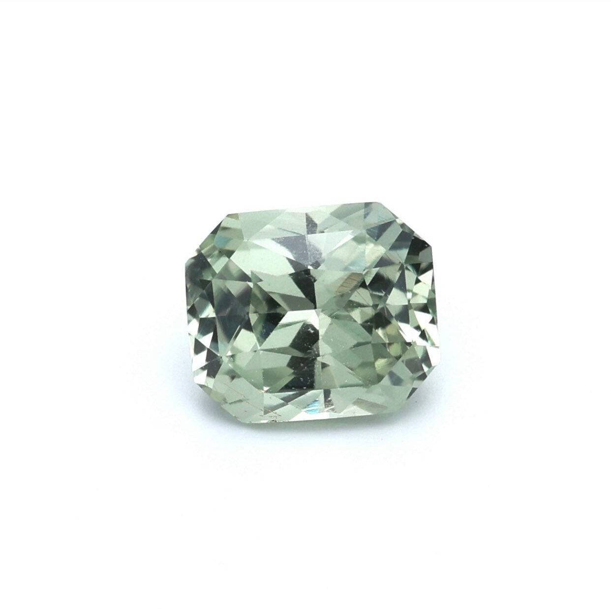 Unheated Mint Green Sapphire 1.94 Cts, Green Sapphire, Green Sapphire Engagement Ring, Green Sapphire For Jewelry Making, Gemstone For Gift, - Baza Boutique 