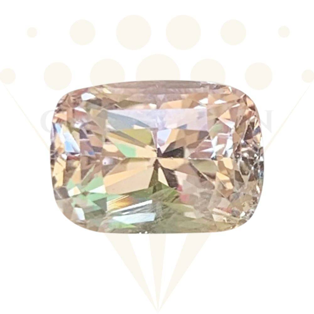 Champagne Peach Sapphire 2.84 Cts Unheated - Baza Boutique 