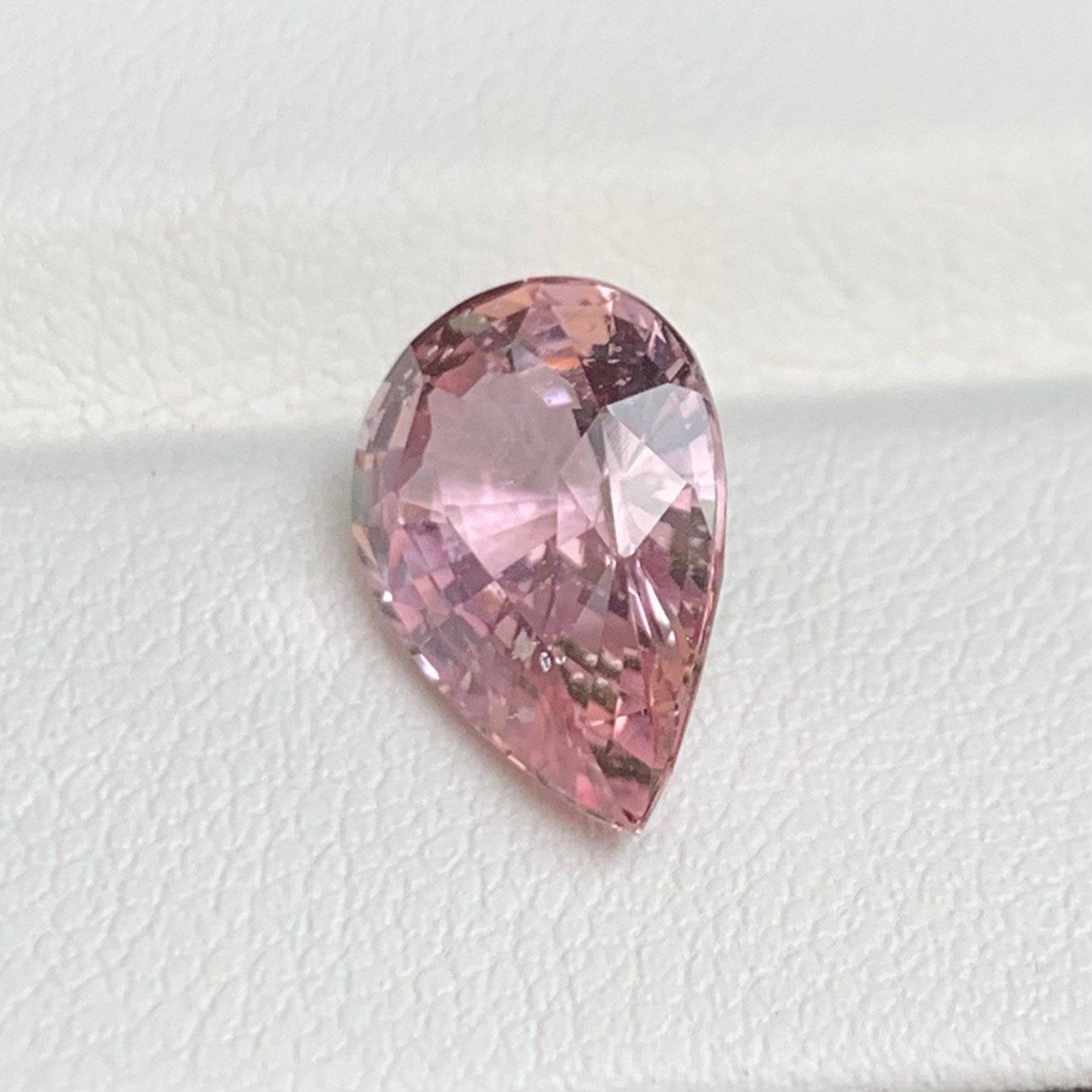 4.56 Cts Unheated Padparadscha Sapphire RARE - ICA Certified - (UH) - Baza Boutique 