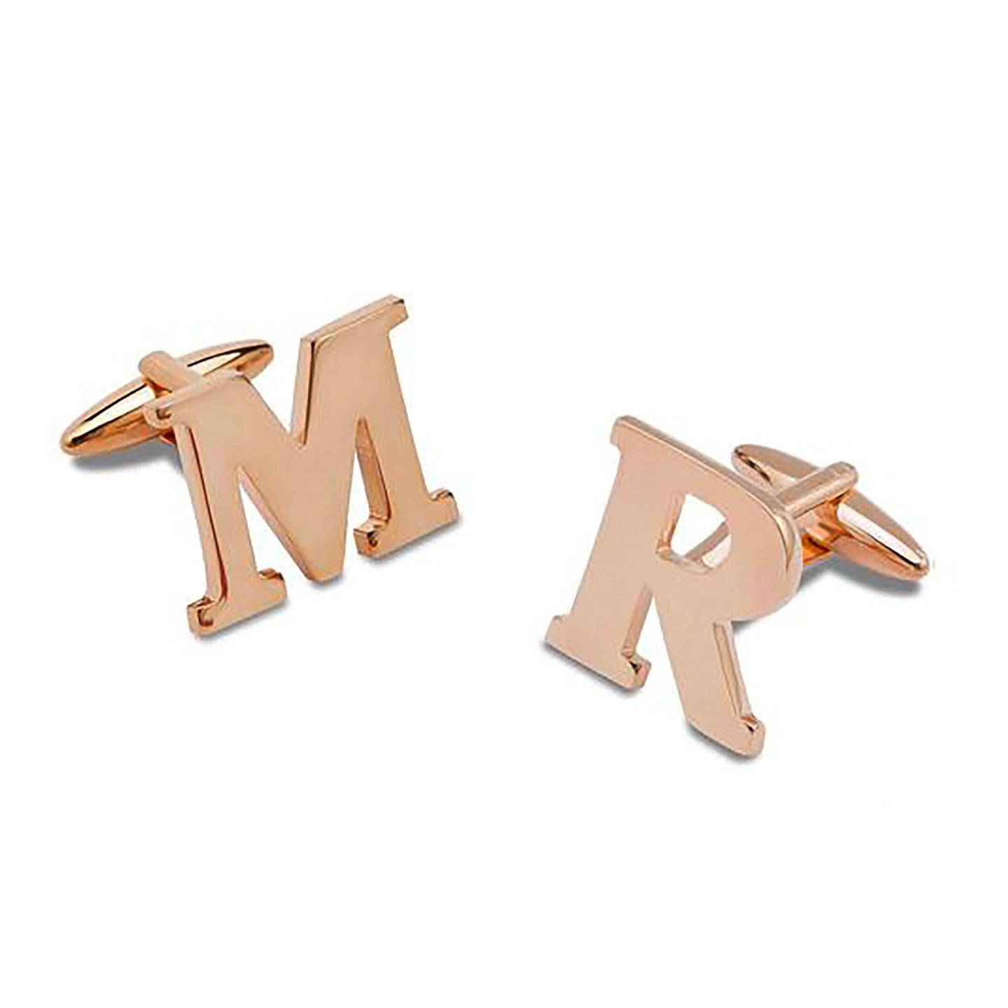 rose gold cufflinks