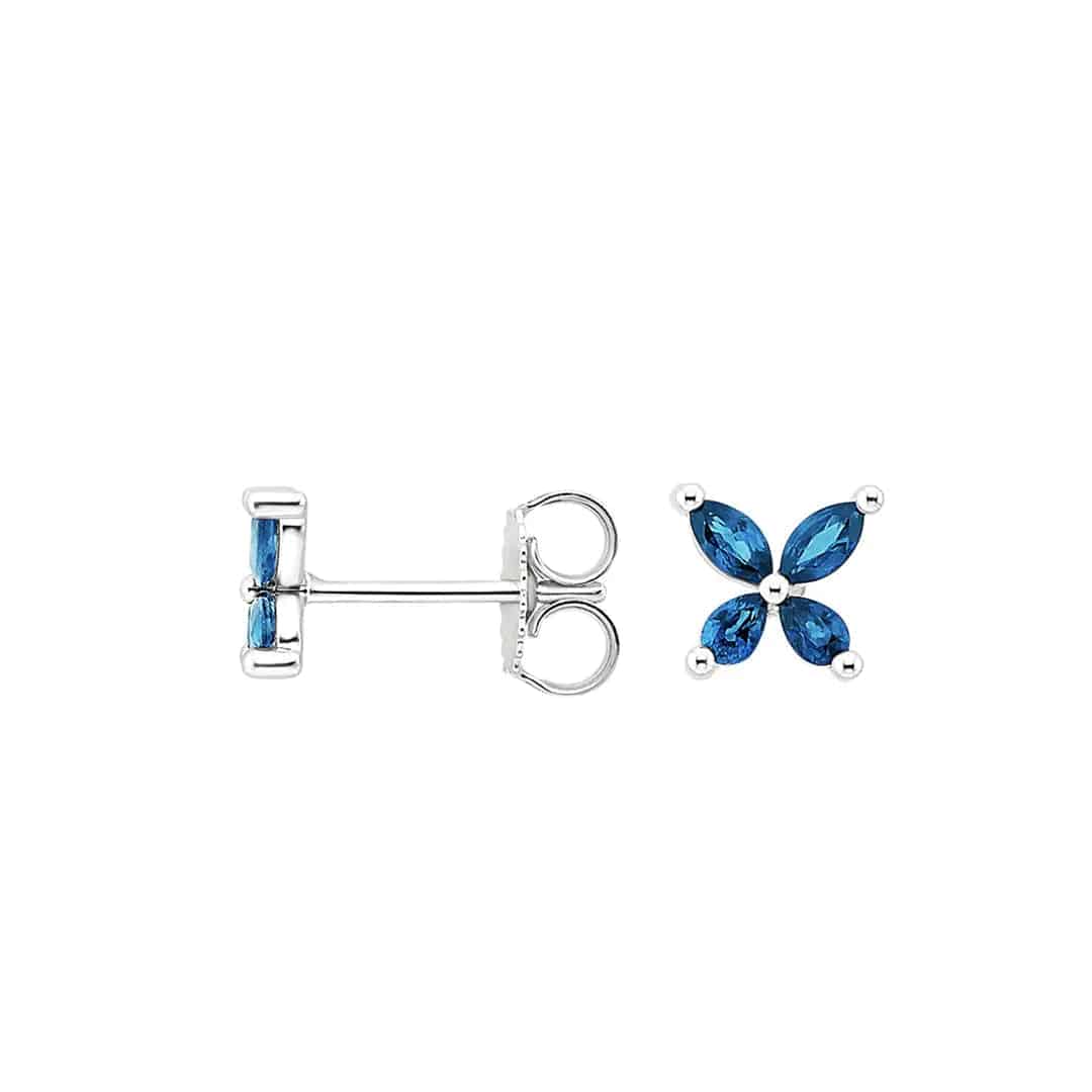 Mal Mal Earring - Sterling Silver Flower Stud Earrings for Kids - Baza Boutique 