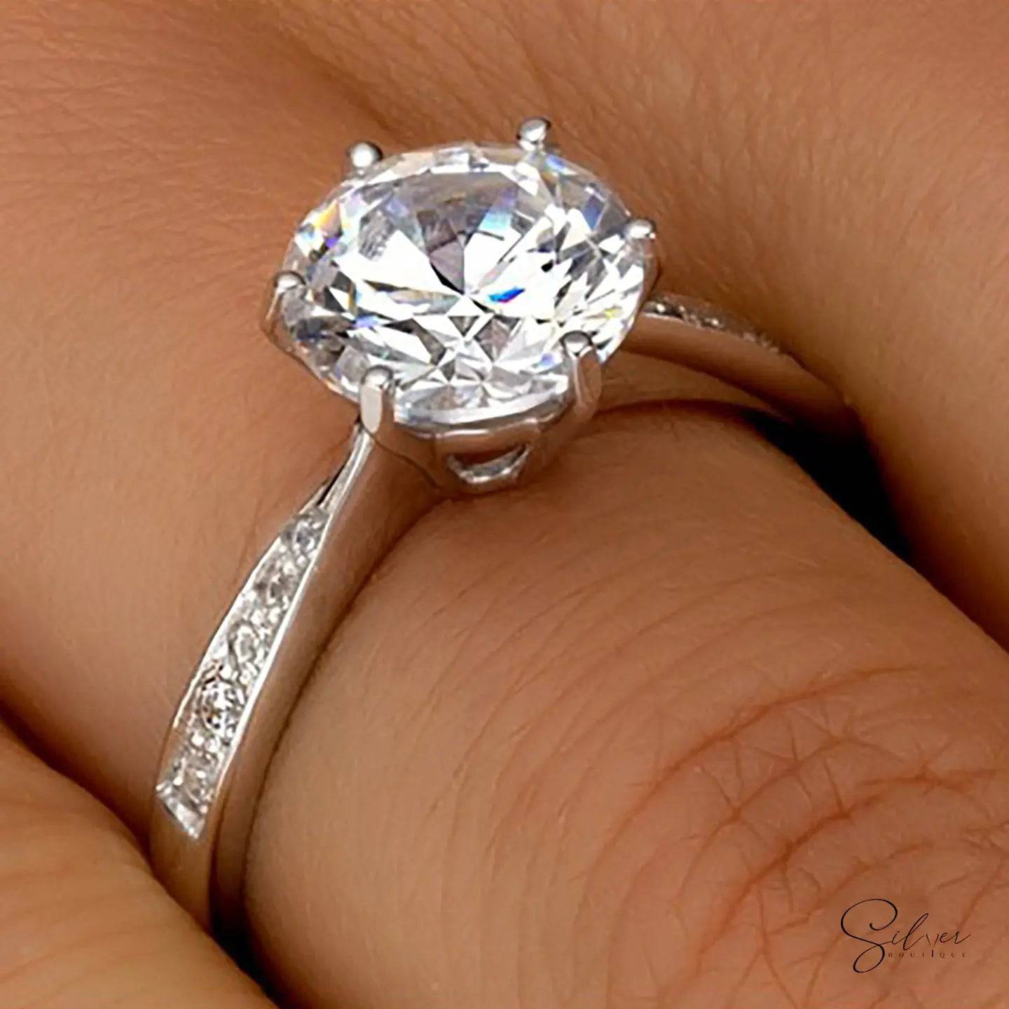 Signature bougainvillèa, Unique Engagement Stone Ring Design, Handmade Sterling Silver Ring, Gold, Silver & Rose Gold - Baza Boutique 