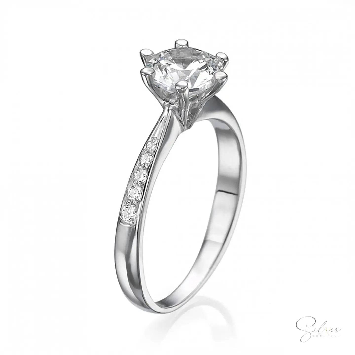 Signature bougainvillèa, Unique Engagement Stone Ring Design, Handmade Sterling Silver Ring, Gold, Silver & Rose Gold - Baza Boutique 