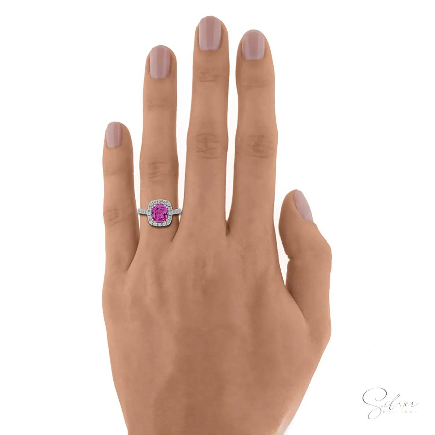 Signature rósa, Unique Engagement Emerald Stone Ring Design, Handmade Sterling Silver Ring, Gold, Silver & Rose Gold - Baza Boutique 